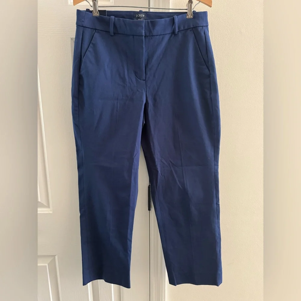 J. Crew Kallie Women's‎ Straight Leg Navy Pants NWT 10P